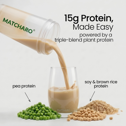 MATCHARO Peach Sakura Protein Drink