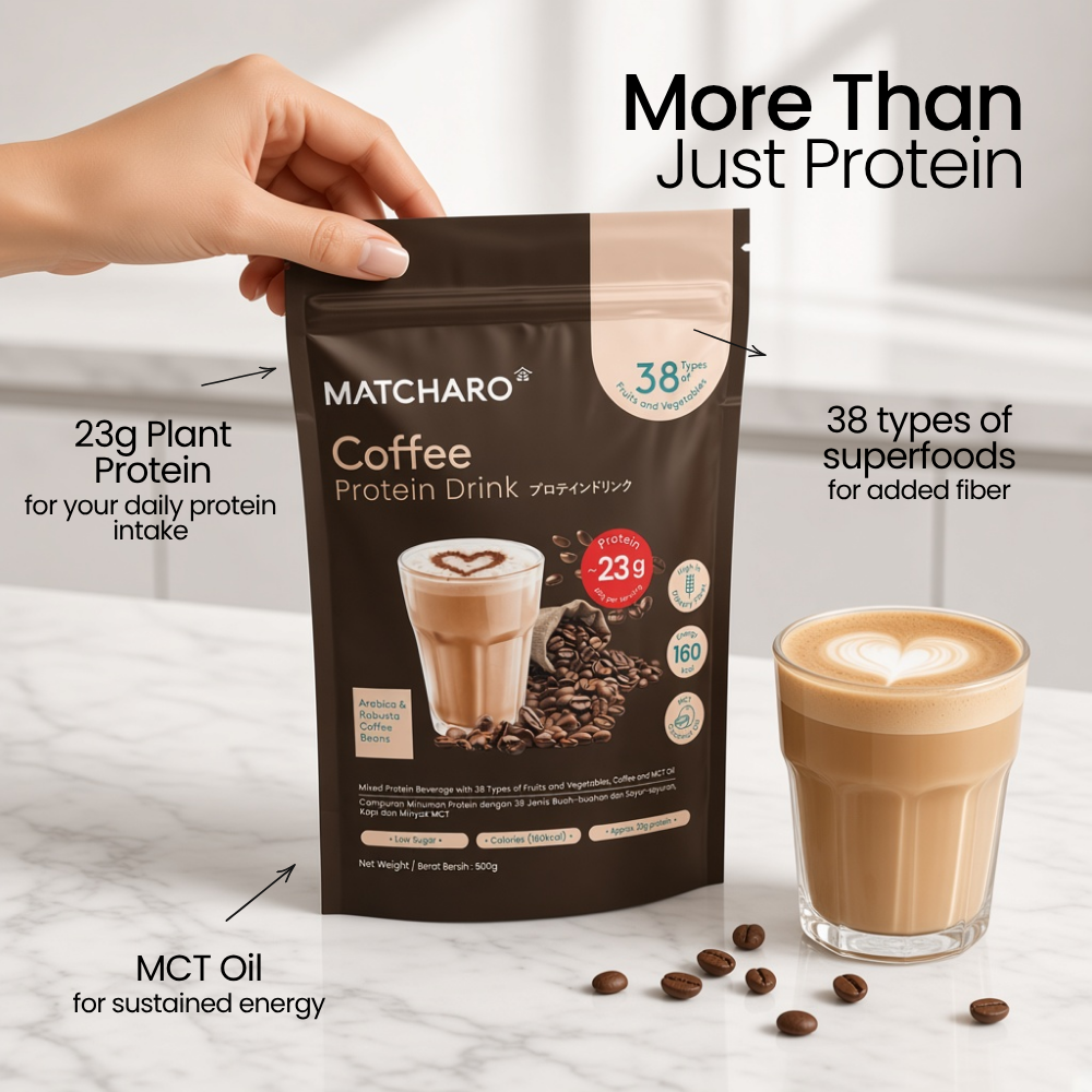 MATCHARO Coffee Protein Drink 500g Value Pack
