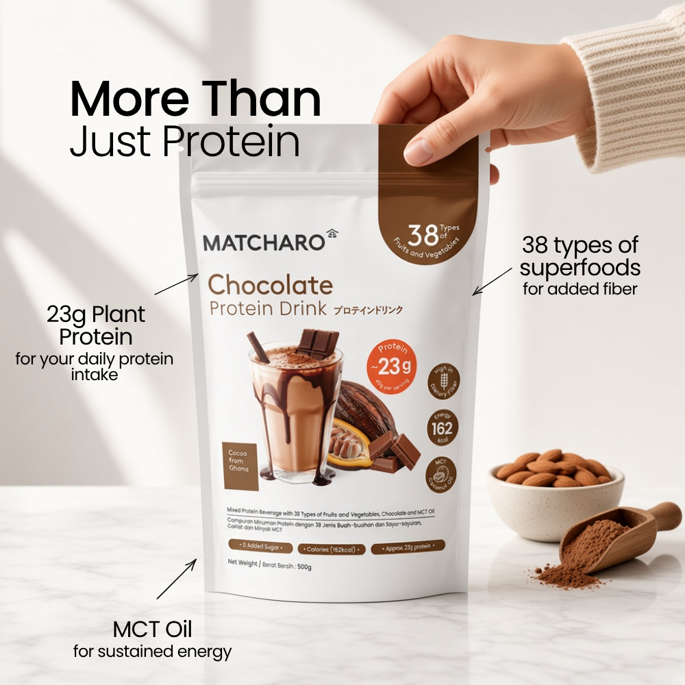 MATCHARO Chocolate Protein Drink 500g Value Pack