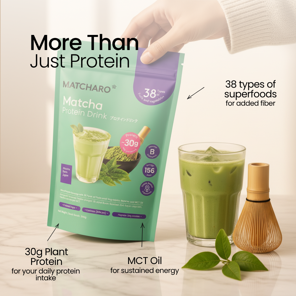MATCHARO Matcha Protein Drink 500g Value Pack