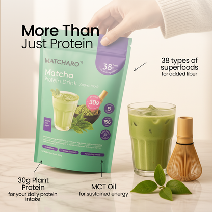 MATCHARO Matcha Protein Drink 500g Value Pack